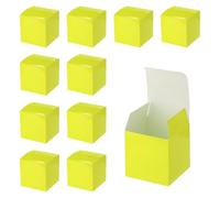 sourcing map 25 Pcs Green Gift Boxes, 4"x4"x4" Kraft Paper Candy Gift Boxes with Lids Cube Gift Box Bulk for Crafting Cupcake Christmas Wedding Presents Birthday Bridesmaids