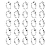 sourcing map 25 Pcs Hose Clamp 1-1/16"-2" (27-51mm) 304 Stainless Steel Adjustable Worm Gear Hose Clamp with Phillips Screw Assortment Kit for Fuel Line Pipe Plumbing Automotive Tube