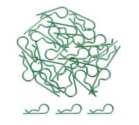 sourcing map 25 Pcs RC Body Clips, 1.2mm Stainless Steel Universal RC Car Clips R Pins for 1/6 1/8 1/10 Scale Model Remote Control Car Truck Crawler Shell Replacement Parts (Green)