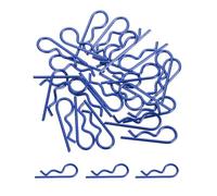 sourcing map 25 Pcs RC Body Clips, 1.4mm Stainless Steel Universal RC Car Clips R Pins for 1/6 1/8 1/10 Scale Model Remote Control Car Truck Crawler Shell Replacement Parts (Blue)