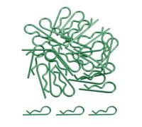sourcing map 25 Pcs RC Body Clips, 1.4mm Stainless Steel Universal RC Car Clips R Pins for 1/6 1/8 1/10 Scale Model Remote Control Car Truck Crawler Shell Replacement Parts (Green)