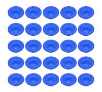 sourcing map 25 Pcs Silicone Rubber Gaskets Washer, High Pressure Leak-proof Beer Bottle Gasket Seals Top Washers for Swing Flip Beer Soda Bottle, Blue