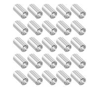 sourcing map 25 Pcs Stainless Steel Spacer 5/16" Bore x 1/2" OD x 13/16" Length Screw Bushing Plain Finish Round Metal Spacer for M12 Screws Bolts and Rods