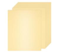 Sourcing Map 25 Pcs White Gold Shimmer Cardstock Paper, 8 x 11 Inch, Metallic Cardstock for Art Supplies, Paper Crafting, DIY Crafts
