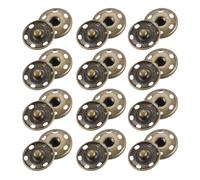 sourcing map 25 Sets Sewing Snap Buttons, 19mm Press Buttons Metal Snap Fasteners for Clothes DIY Crafts, Bronze