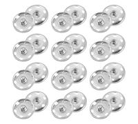 sourcing map 25 Sets Sewing Snap Buttons, 19mm Press Buttons Metal Snap Fasteners for Clothes DIY Crafts, Silver