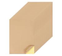 sourcing map 25 Sheets Printable Sticker Paper, 8"x12" A4 Self Adhesive Sticker Backing Paper 250gsm for Craft Scrapbooking Inkjet Printer, Light Ochre