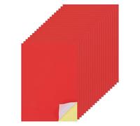 sourcing map 25 Sheets Printable Sticker Paper, 8"x12" A4 Self Adhesive Sticker Backing Paper 250gsm for Craft Scrapbooking Inkjet Printer, Bright Red