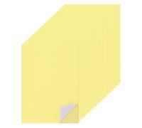 sourcing map 25 Sheets Printable Sticker Paper, 8"x12" A4 Self Adhesive Sticker Backing Paper 250gsm for Craft Scrapbooking Inkjet Printer, Light Yellow