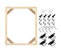 sourcing map 25 x 30cm Canvas Stretcher Bars, Wood Canvas Frame Kit Canvas Stretcher Frames DIY Stretcher Bars for Oil Paintings Prints Posters Home Decor