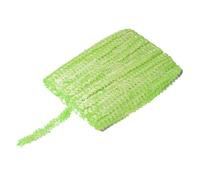 sourcing map 25 Yards 0.8 Inch Elastic Sequins Trim Flat Sequin Strip Paillette Fabric Ribbon for Crafts DIY Fringe Sewing Green Yellow