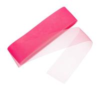 sourcing map 25 Yards 3 Inch Wide Polyester Horsehair Braid, 1 Roll Stiff Horsehair Braid for Polyester Boning Sewing Wedding Dance Dress Skirt Hat Trimming Accessories, Pink