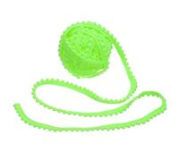 sourcing map 25 Yards Pom Pom Trim Ribbon, 0.5" Wide Fluorescent Green Pom Pom Ball Fringe Trim Sewing Fringe Fabric Trim Ribbon for DIY Crafts Curtain Clothes Pillow Home Decoration