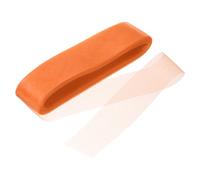 sourcing map 25 Yards Stiff Horsehair Braid 2.4 Inch Wide for Polyester Boning Sewing Wedding Dress Dance Formal Dress Accessories, Orange