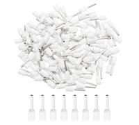 sourcing map 250 Pcs Insulated Ferrule Electrical Wire Connectors Wire Terminals Wire Crimp Connector Kit 22 AWG for Electrical Projects Industrial Chemical Industry, White