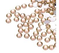 sourcing map 25000 Pcs Champagne Resin Flatback Rhinestone SS16 4mm Resin Non Hotfix Rhinestones for Crafts DIY Design, Tumblers, Clothes, Makeup, Nail Art