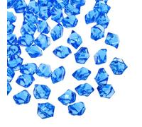 sourcing map 2500pcs Fake Ice Rocks Acrylic Dark Blue Crystals Gems Stones Dazzling Crushed Ice Sparkling Fake Diamonds for Vase Fillers