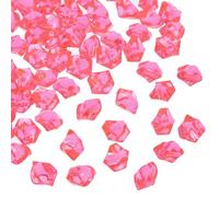 sourcing map 2500pcs Fake Ice Rocks Acrylic Light Pink Crystals Gems Stones Dazzling Crushed Ice Sparkling Fake Diamonds for Vase Fillers