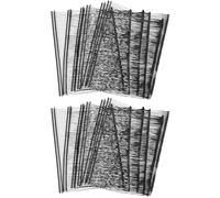 sourcing map 2500Pcs Mini Stitch Gun Fasteners, 65mm/2.56" Micro Fasteners Stitch Gun Refill Quick Clothing Fixer for Clothing Fine Stitch Tag Gun, Black