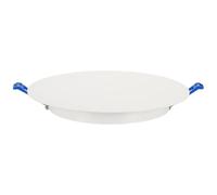 sourcing map 250mm/9.8" Ceiling Cover Plate, Access Panel for 7.7-9.4" | Downlight Hole Speaker Wall Hole Spring-Lock Decorative Steel Trim Cap Ceiling or Drywall Openings, Round ,Matte White