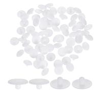 sourcing map 250Pcs 2.8x11.5mm Plastic Hole Plugs, Round Screw Cap Cover, Panel Drill Hole Plugs for Furniture Cabinet Cupboard Shelves Fencing Post Pipe Insert End Caps, White