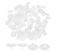 sourcing map 250Pcs 3x13mm Plastic Hole Plugs, Round Screw Cap Cover, Panel Drill Hole Plugs for Furniture Cabinet Cupboard Shelves Fencing Post Pipe Insert End Caps, White