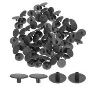 sourcing map 250Pcs 3x13mm Plastic Hole Plugs, Round Screw Cap Cover, Panel Drill Hole Plugs for Furniture Cabinet Cupboard Shelves Fencing Post Pipe Insert End Caps, Dark Gray