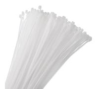 sourcing map 250pcs 500mm/20 49 Lbs Cable Zip Ties Self-Locking Extra Long Nylon Cable Tie Wraps 5mm for Cord Management, White