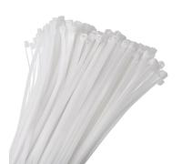 sourcing map 250pcs 500mm/20 53 Lbs Cable Zip Ties Self-Locking Extra Long Nylon Cable Tie Wraps 8mm for Cord Management, White