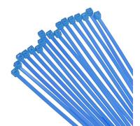 sourcing map 250PCS Cable Zip Ties 10 Inch, Self-Locking Nylon Wire Ties with 30 lbs Tensile Strength for Indoor and Outdoor, Blue