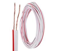 sourcing map 25ft Universal Garage Door Wire, 20AWG 2 Conductor Door Bell Wire Extension Cable Copper for Control Station & Sensor, White