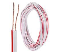 sourcing map 25ft Universal Garage Door Wire, 22AWG 2 Conductor Door Bell Wire Extension Cable Copper for Control Station & Sensor, White