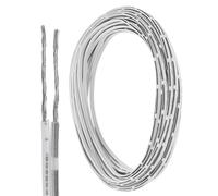 sourcing map 25ft Universal Garage Door Wire, 24AWG 2 Conductor Door Bell Wire Extension Cable Tinned Copper for Control Station & Sensor, Black