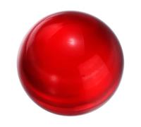 sourcing map 25mm/1" Crystal Sphere Ball Glass Solid Decorative Sphere Crystal Ball Prop Ornament for Feng Shui Divination Fortune Telling Tabletop Fountain Decoration, Red