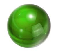 sourcing map 25mm/1" Crystal Sphere Ball Glass Solid Decorative Sphere Crystal Ball Prop Ornament for Feng Shui Divination Fortune Telling Tabletop Fountain Decoration, Green