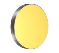 sourcing map 25mm Si Reflective Lens Gold Plated Laser Mirror CO2 Laser Lens Mirrors for 60-300W CO2 Laser Engraving Cutting Machine Engraver Cutter