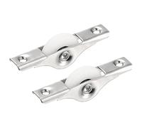 sourcing map 25mm Sliding Door Nylon Pulley Window Wheels for Furniture Screen Door Wardrobe Cupboard Closet, 2Pcs, White Silver Tone