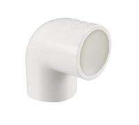 sourcing map 25mm Slip 90 Degree PVC Pipe Fitting Elbow Coupling Connector 2 Pcs
