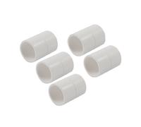 sourcing map 25mm Straight PVC Pipe Fitting Coupling Adapter Connector 5 Pcs