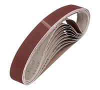 sourcing map 25mm x 1067mm Sanding Belts, 10 Pcs 100 Grits Aluminum Oxide Abrasive Belt Sander File Belt for Woodworking, Metal Polishing, Knife Sharpener