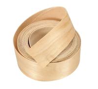 sourcing map 25mm x 3meters Wood Edge Banding, Pre-Glued Iron on Edging Strip, Plywood Wood Grain Repair Tape for Cabinet Repair, Furniture Restoration, Handicraft DIY, Birch