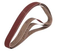 sourcing map 25mm x 762mm Sanding Belts, 10 Pcs 150 Grits Aluminum Oxide Abrasive Belt Sander File Belt for Woodworking, Metal Polishing, Knife Sharpener
