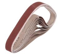 sourcing map 25mm x 762mm Sanding Belts, 10 Pcs 240 Grits Aluminum Oxide Abrasive Belt Sander File Belt for Woodworking, Metal Polishing, Knife Sharpener