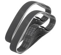 sourcing map 25mm x 762mm Sanding Belts, 20 Pcs 320/400 Grit Silicon Carbide Abrasive Belt Sander File Belt for Woodworking, Metal Polishing, Knife Sharpener