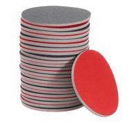 sourcing map 25pcs 180 Grit Sanding Sponge 5 Inch Hook and Loop Sponge Sanding Disc for Orbital Sander, Wet/Dry Use Sponge Buffer for Car Wood Drywall Metal Furniture Polishing