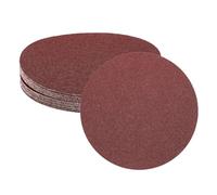 sourcing map 25pcs 200mm PSA Sanding Discs, 40 Grits Aluminum Oxide Self Adhesive Stick Back Sandpapers, No-Hole Round Wet/Dry Sander Papers, Sand Auto Car Paint, Wood, Metal