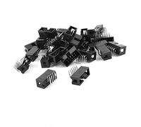 sourcing map 25Pcs 2x5 Pins 2.54mm Pitch Right Angle Connector Pin IDC Box Headers