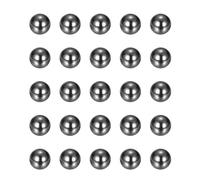 sourcing map 25Pcs 3.175mm Ceramic Bearing Balls, Silicon Carbide Ceramic Balls G10 Precision for Electronic Equipment Precision Instruments, Black