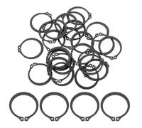 sourcing map 25Pcs 7/8" Internal Retaining Ring Circlip, 65 Mn Spring Steel Internal Circlip Snap Rings C-Clips for Grooved Shafts Studs, Black