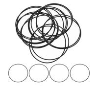 sourcing map 25Pcs AS-039 O-rings, Nitrile Rubber O-Rings 2-3/4" ID, 2-7/8" OD, 1/16" Width Round Sealing Gasket for Automotive Machine Plumbing Sealing Repair (70 Durometer, Black)